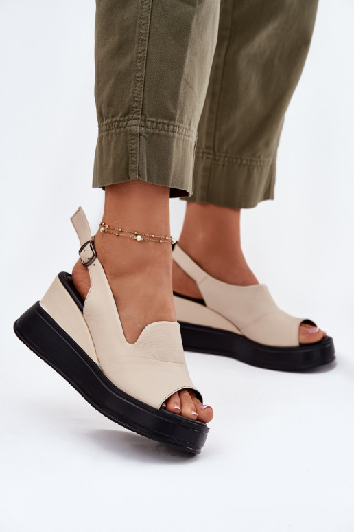    Platforminės basutės Artiker 54C0401 smėlio spalvos