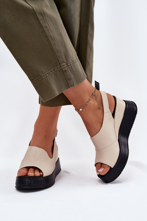    Platforminės basutės Artiker 54C0401 smėlio spalvos