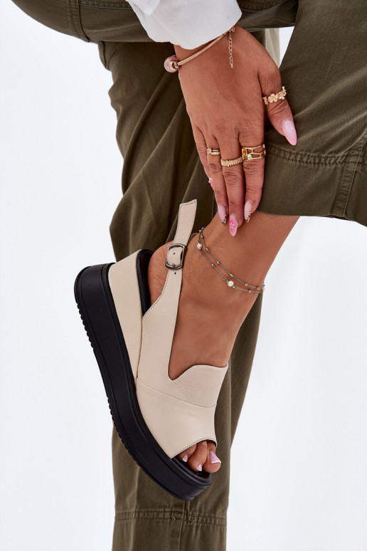    Platforminės basutės Artiker 54C0401 smėlio spalvos