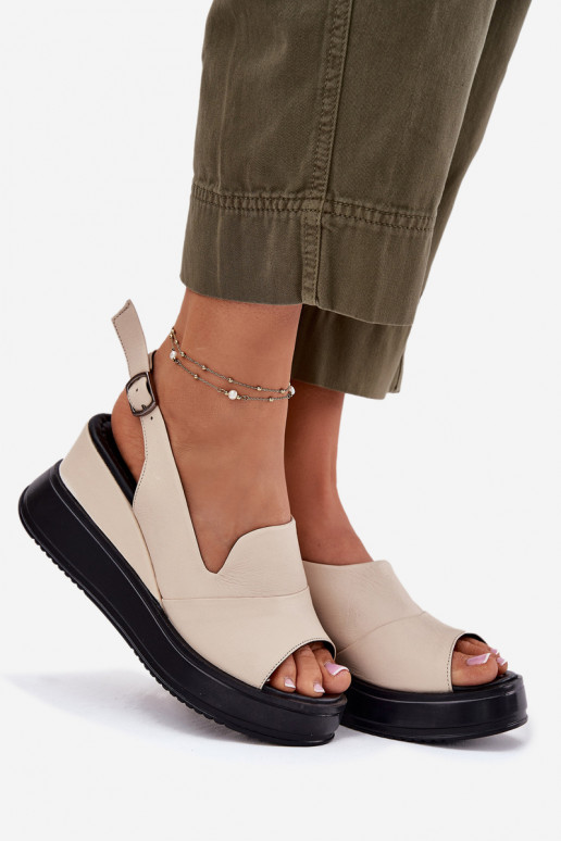    Platforminės basutės Artiker 54C0401 smėlio spalvos