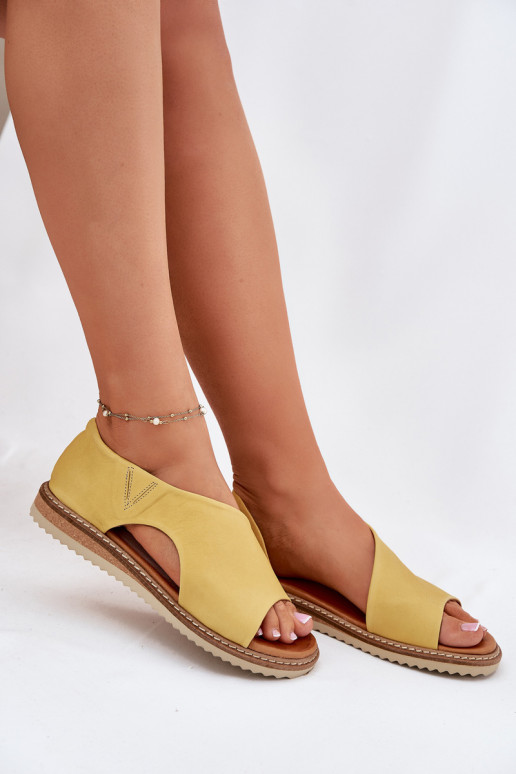 Moteriškos basutės  Artiker 46C1015 geltonos spalvos