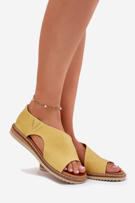 Moteriškos basutės  Artiker 46C1015 geltonos spalvos