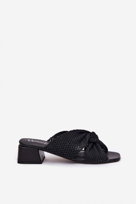 Moteriškos šlepetės   06955-01 Juodos spalvos