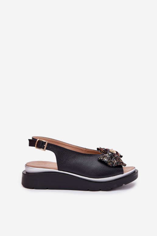 Moteriškos basutės   su kaspinais Zazoo 1882 Juodos spalvos