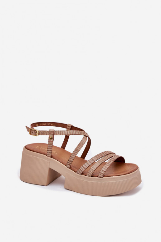 Moteriškos basutės   06990-25 aukso spalvos