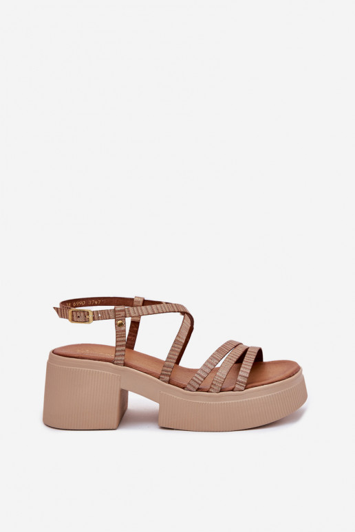 Moteriškos basutės   06990-25 aukso spalvos