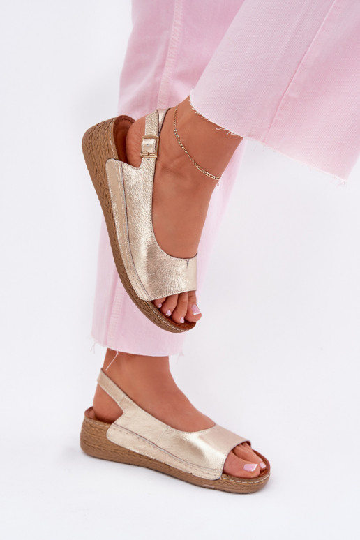 Moteriškos basutės    L7069 -25 aukso spalvos