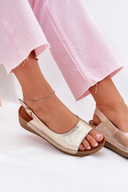 Moteriškos basutės    L7069 -25 aukso spalvos