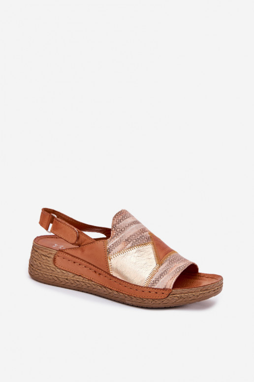 Moteriškos basutės     L7067-29 rudos spalvos