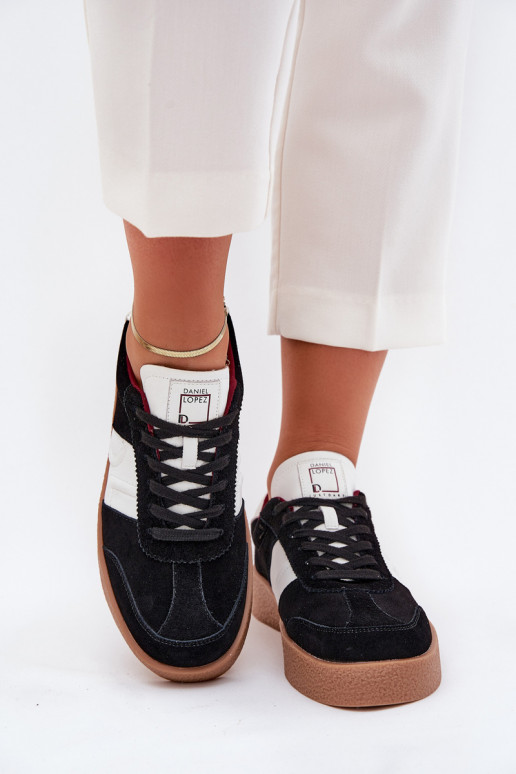 iš zomšos  modelio batai  Daniel Lopez Just Dare SS2D4021 Juodos spalvos