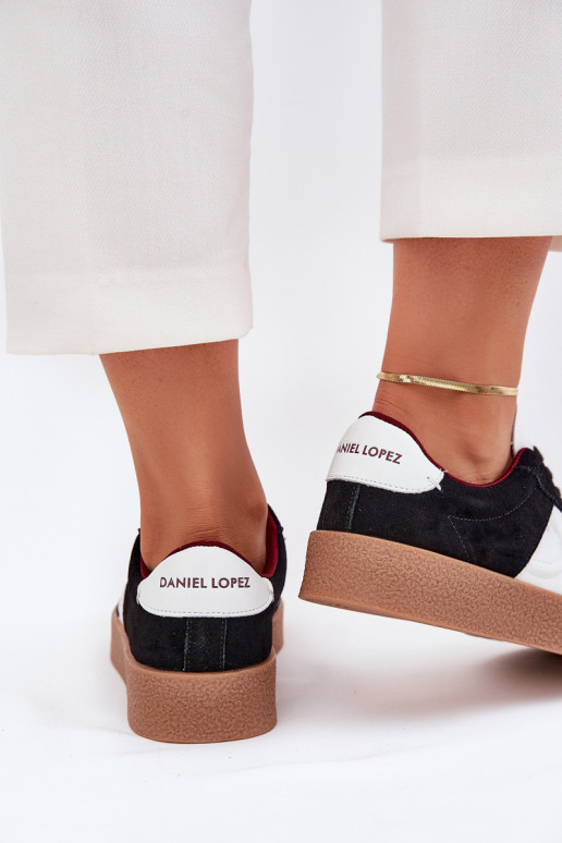 iš zomšos  modelio batai  Daniel Lopez Just Dare SS2D4021 Juodos spalvos