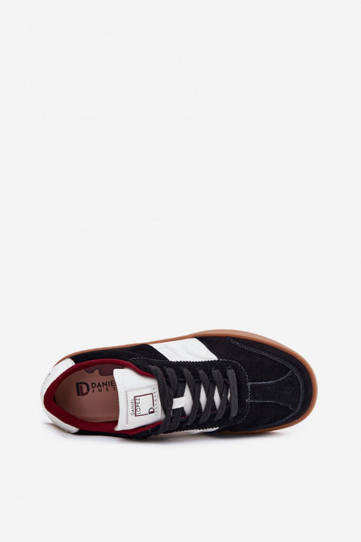 iš zomšos  modelio batai  Daniel Lopez Just Dare SS2D4021 Juodos spalvos