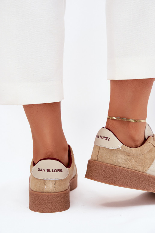 iš zomšos  modelio batai  Daniel Lopez Just Dare SS2D4022 smėlio spalvos