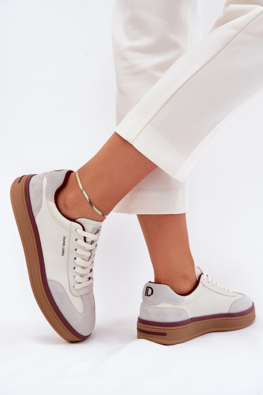     modelio batai Daniel Lopez Just Dare SS2D4008 Baltos-pilkos spalvos