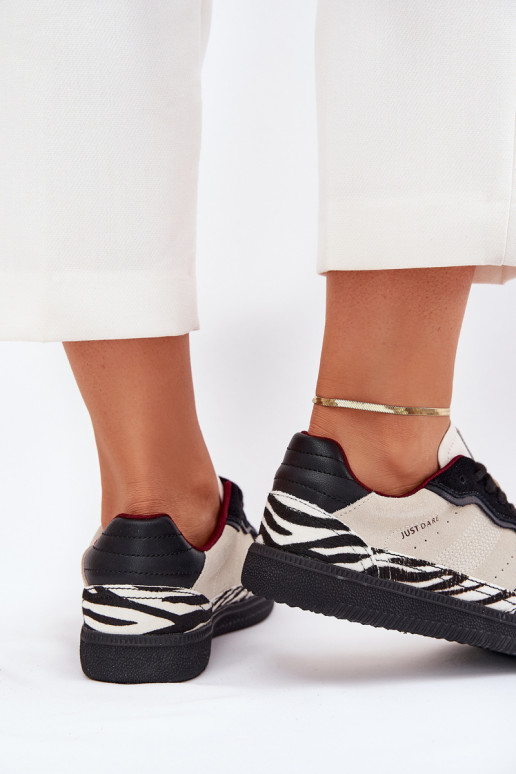  modelio batai  Daniel Lopez Just Dare SS2D4015 Zebra smėlio spalvos