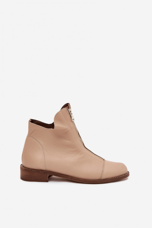 Aulinukai su užtrauktukais Zazoo 2785/079 smėlio spalvos