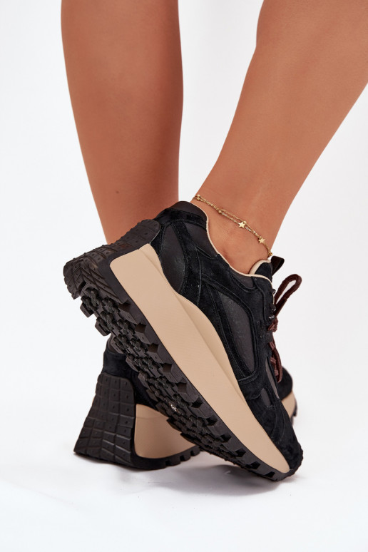    modelio batai su platforma  Big Star SS274628 HI-POLY SYSTEM Juodos spalvos