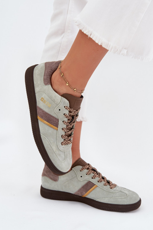 iš zomšos   modelio batai  Big Star SS274678 HI-POLY SYSTEM mėtinės spalvos