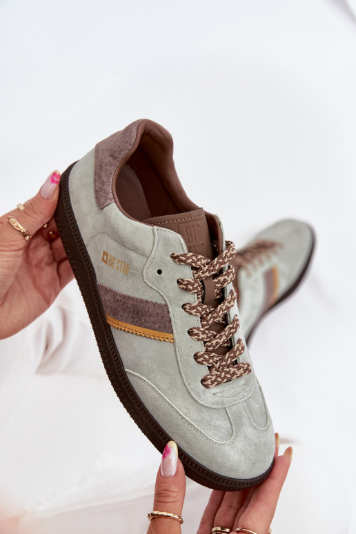 iš zomšos   modelio batai  Big Star SS274678 HI-POLY SYSTEM mėtinės spalvos