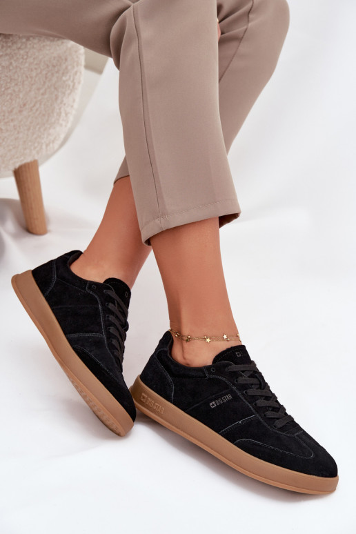 iš zomšos  modelio batai  Big Star SS274673 HI-POLY SYSTEM Juodos spalvos