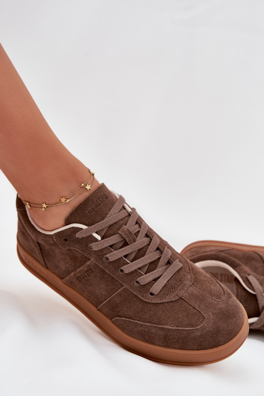 iš zomšos  modelio batai  Big Star SS274676 HI-POLY SYSTEM rudos spalvos