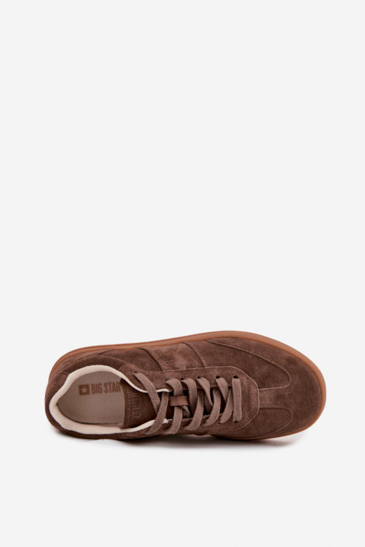iš zomšos  modelio batai  Big Star SS274676 HI-POLY SYSTEM rudos spalvos