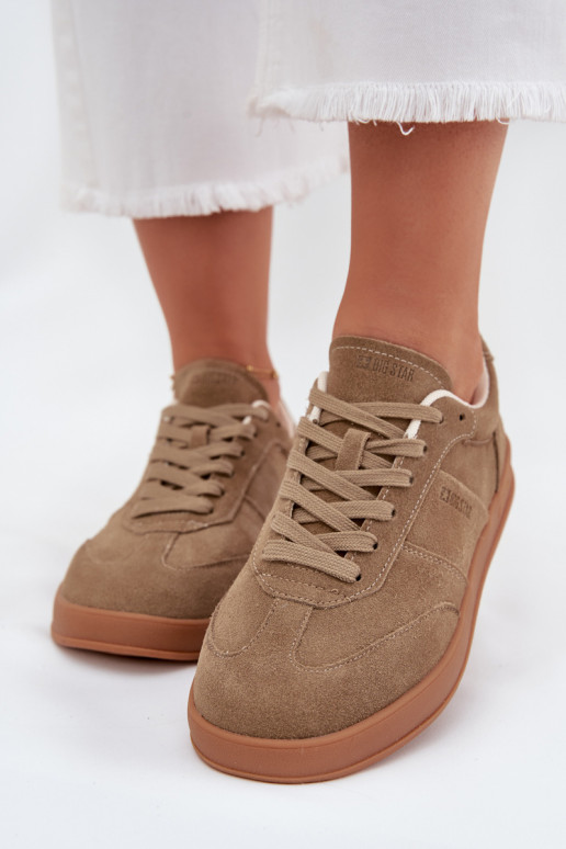 iš zomšos  modelio batai  Big Star SS274675 HI-POLY SYSTEM smėlio spalvos