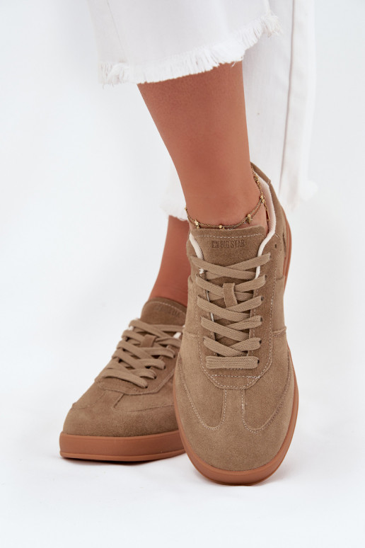 iš zomšos  modelio batai  Big Star SS274675 HI-POLY SYSTEM smėlio spalvos