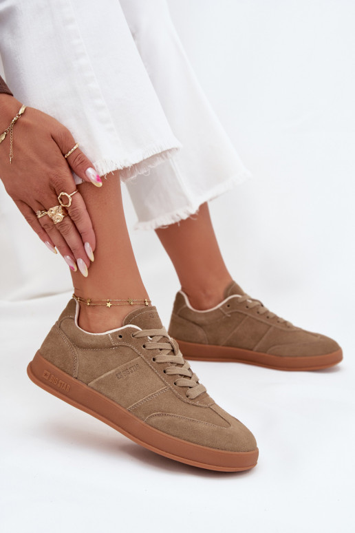 iš zomšos  modelio batai  Big Star SS274675 HI-POLY SYSTEM smėlio spalvos