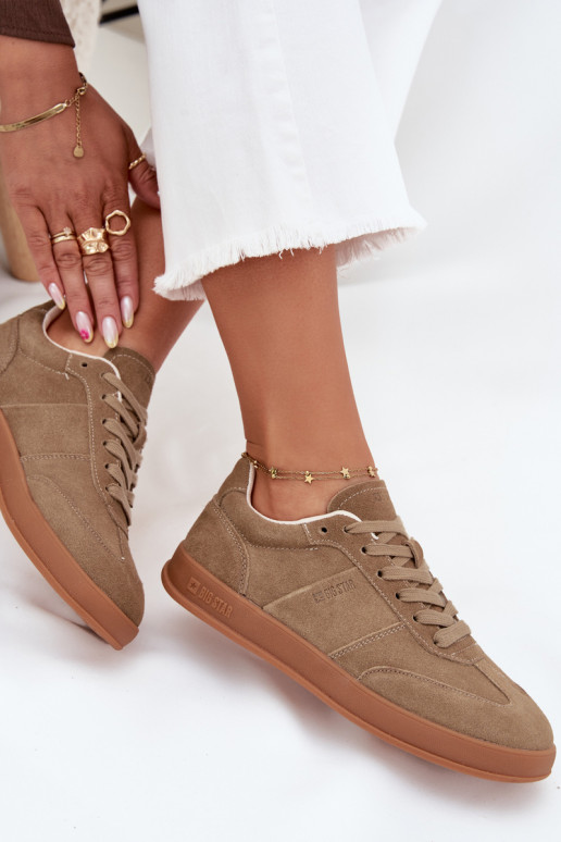 iš zomšos  modelio batai  Big Star SS274675 HI-POLY SYSTEM smėlio spalvos