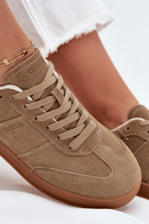 iš zomšos  modelio batai  Big Star SS274675 HI-POLY SYSTEM smėlio spalvos