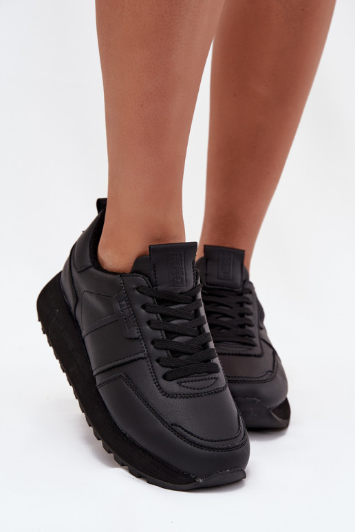    modelio batai  su platforma Big Star OO274573 Hi-Poly System Juodos spalvos