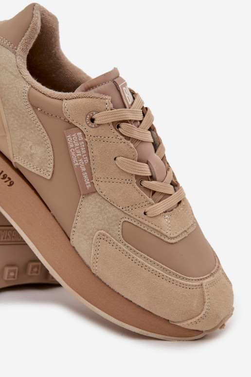    modelio batai  Big Star OO174298 Hi-Poly System smėlio spalvos