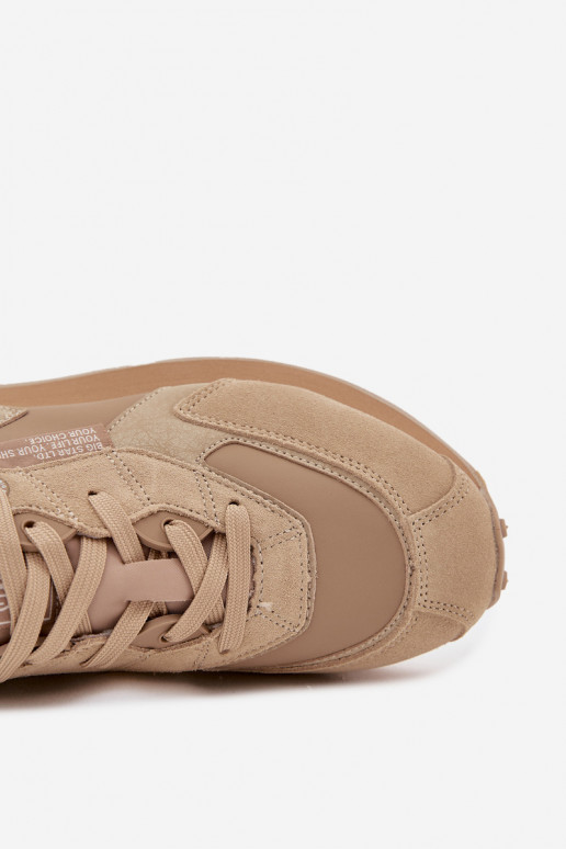    modelio batai  Big Star OO174298 Hi-Poly System smėlio spalvos