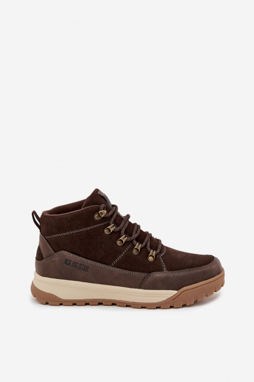 iš zomšos žygio batai  Big Star SS174263 rudos spalvos