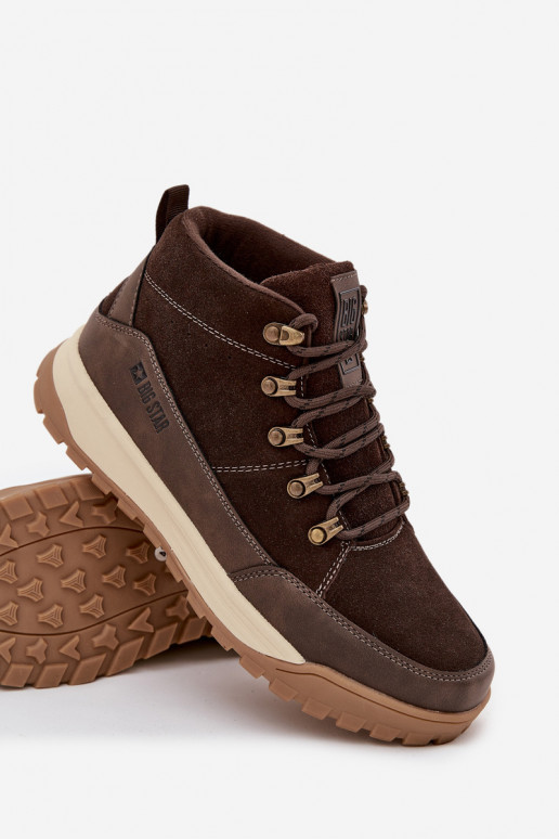 iš zomšos žygio batai  Big Star SS174263 rudos spalvos