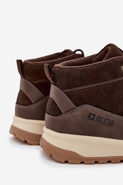 iš zomšos žygio batai  Big Star SS174263 rudos spalvos