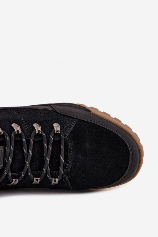 iš zomšos žygio batai  Big Star SS174265 Juodos spalvos