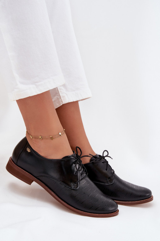   batai  Elegantiško stiliaus su raišteliais Zazoo 4238 Juodos spalvos