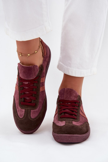 Zazoo N1068 iš zomšos   modelio batai  bordo spalvos 2