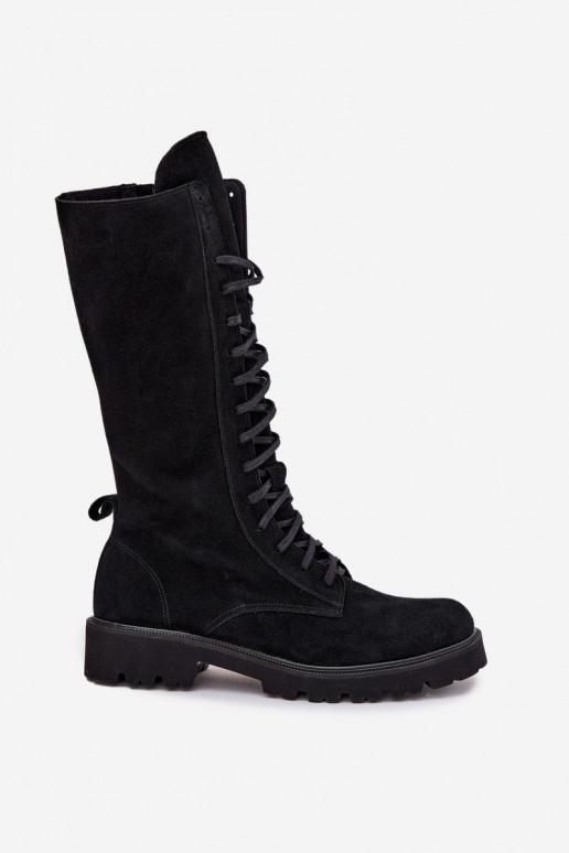 Zomšiniai batai   Zazoo 3103 Juodos spalvos