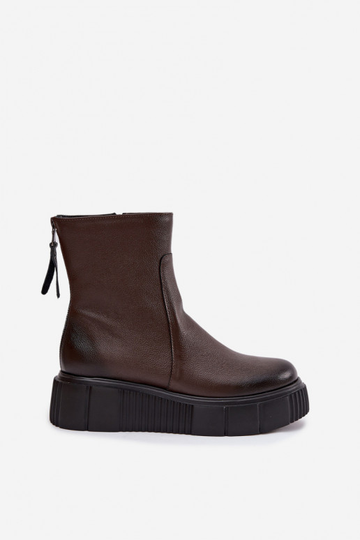 Zazoo 60369 Moteriški aulinukai  su platforma Czekoladowe