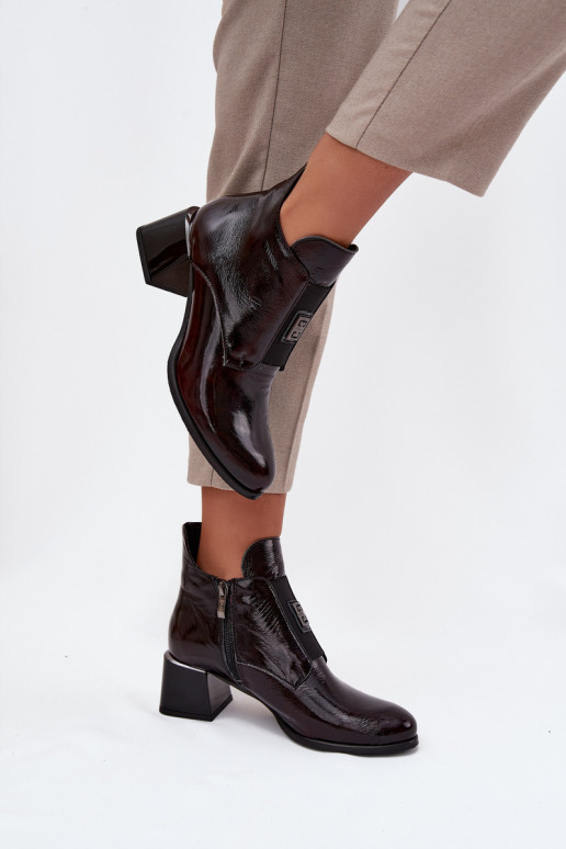   su lako efektu Aulinukai   Detalem pašiltinti Zazoo 60560 bordo spalvos