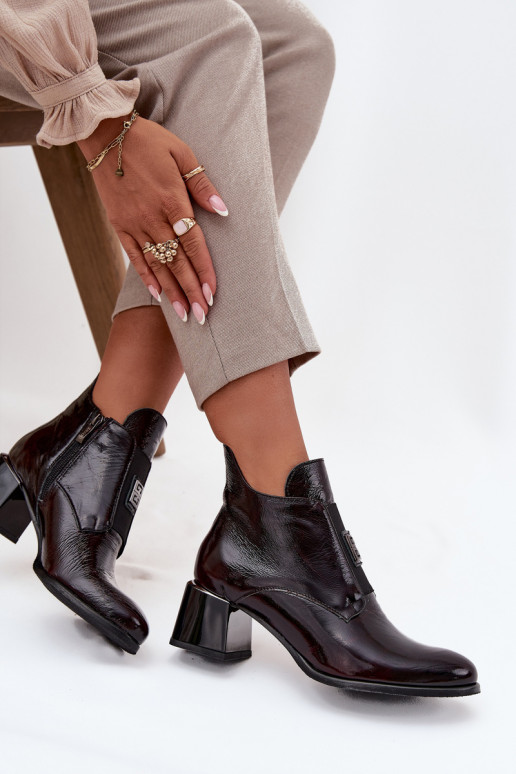   su lako efektu Aulinukai   Detalem pašiltinti Zazoo 60560 bordo spalvos