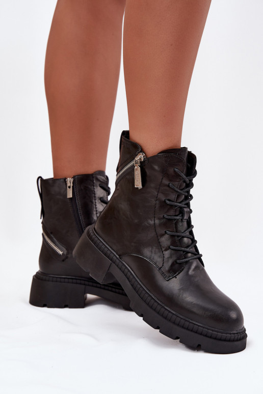 Aulinukai auliniai batai  pašiltinti Big Star SS274452 Juodos spalvos