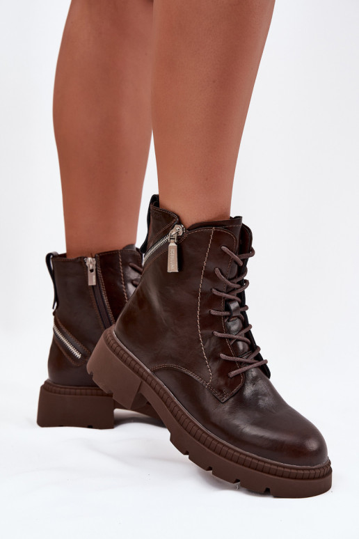 Aulinukai auliniai batai  pašiltinti Big Star SS274453 rudos spalvos