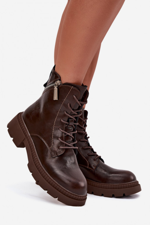 Aulinukai auliniai batai  pašiltinti Big Star SS274453 rudos spalvos