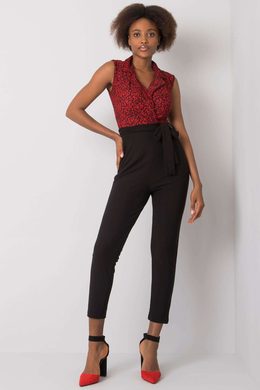 Kombinezonas - juodai raudonas