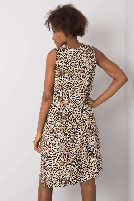 Suknelė - juodai smėlinė