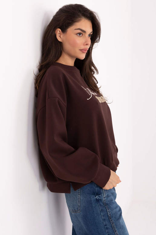 Tamsiai ruda džemperis